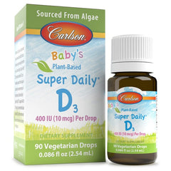Baby's Plant-Based Super Daily D3, 400 IU - 2.54 ml. - Sense42 Beauty and Health