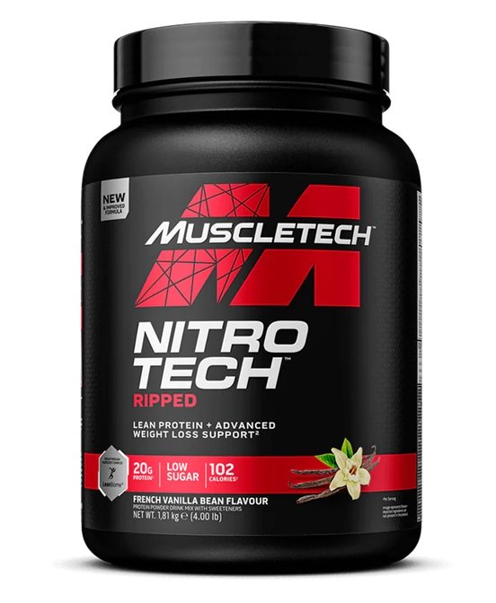 Nitro-Tech Ripped, French Vanilla Bean - 1810g - Sense42 Beauty and Health