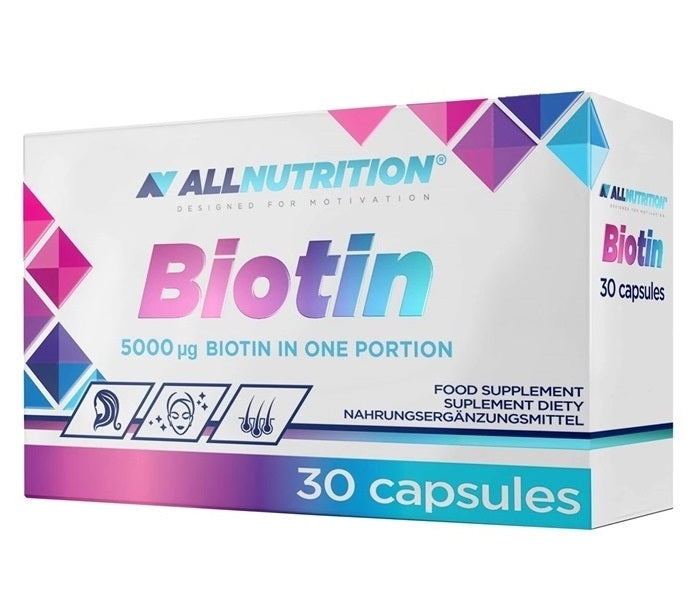 Allnutrition Biotin 5000mcg - 30 caps - Sense42 Beauty and Health