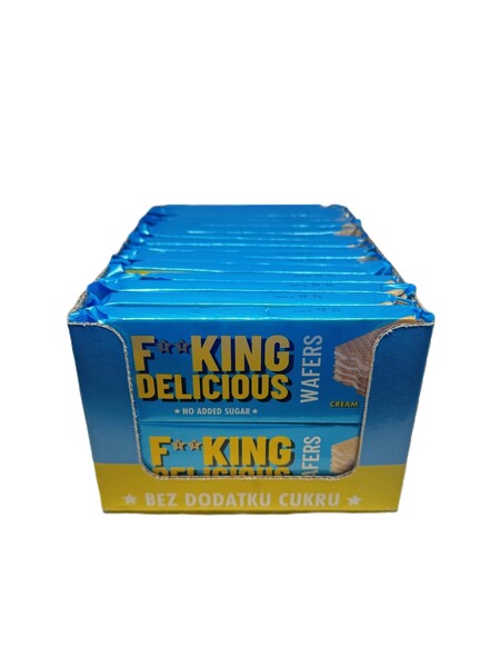 Fitking Delicious Wafers, Cream - 32 x 80g - Sense42 Beauty and Health