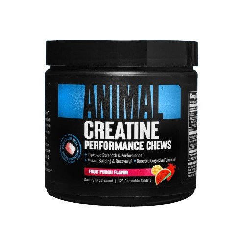 Animal Creatine Chews, Fruit Punch (EAN 039442005472) - 120 chewable tablets - Sense42 Beauty and Health