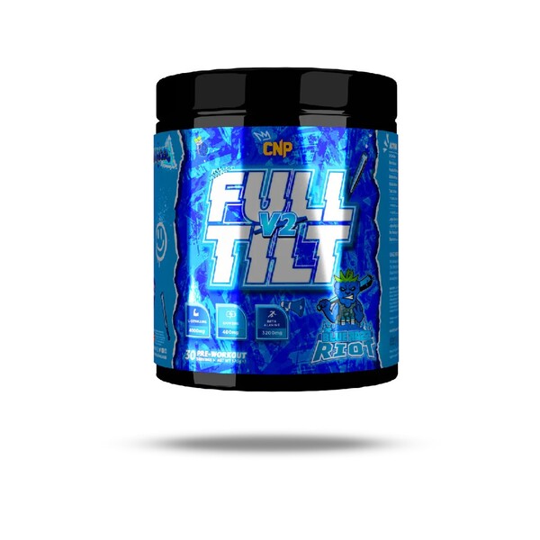 Full Tilt V2 Pre-Workout, Blue Razz Riot - 570g - Sense42 Beauty and Health