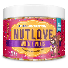 Nutlove Whole Nuts, Peanuts in White Chocolate - 300g - Sense42 Beauty and Health