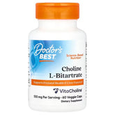 Choline L-Bitartrate, 550mg - 60 vcaps - Sense42 Beauty and Health