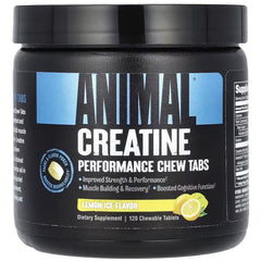 Animal Creatine Chews, Lemon Ice (EAN 039442005182) - 120 chewable tablets - Sense42 Beauty and Health