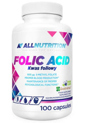Folic Acid, 600mcg - 100 caps - Sense42 Beauty and Health