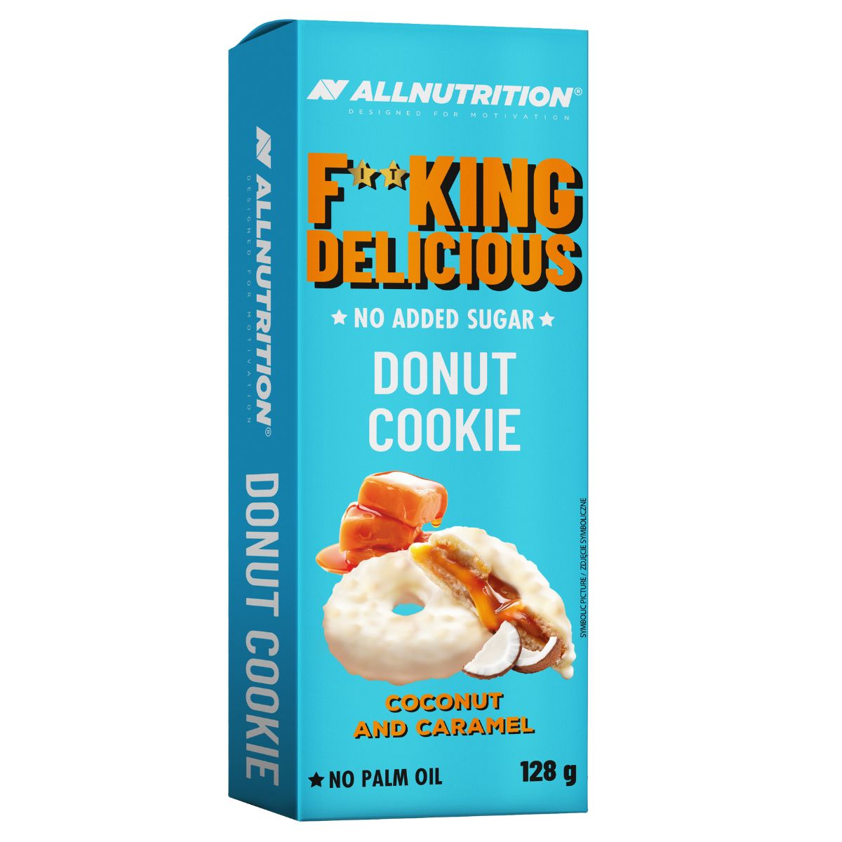 Fitking Delicious Donut Cookie, Coconut and Caramel - 128g - Sense42 Beauty and Health