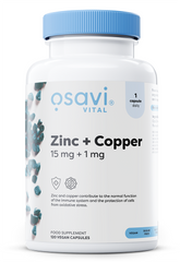 Osavi Zinc + Copper, 15mg + 1mg - 120 vegan caps
