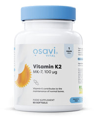 Osavi Vitamin K2 MK-7, 100mcg - 60 softgels