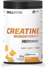 Skill Nutrition Micronised Creatine Monohydrate Flavoured, Orange - 500g
