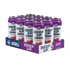 Applied Nutrition Beef XP Cans, Mixed Berry - 12 x 500 ml.