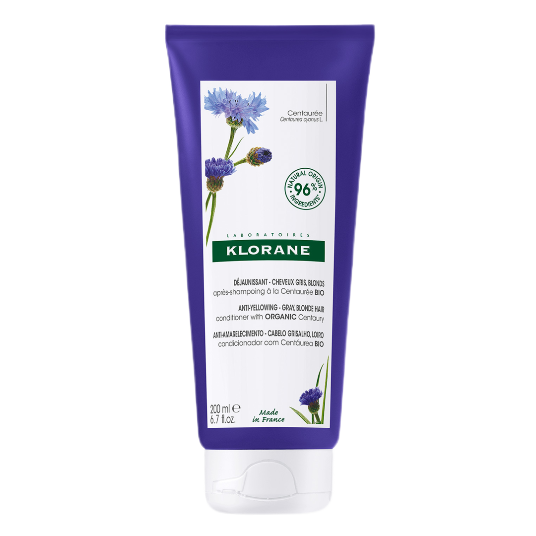 Klorane Centaury Anti-Yellowing Conditioner for Grey and Blonde Hair - Sense42 Beauty and Health