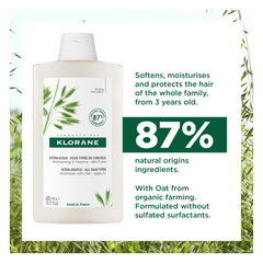 Klorane Oat Ultra-Gentle Shampoo for All Hair Types - Sense42 Beauty and Health