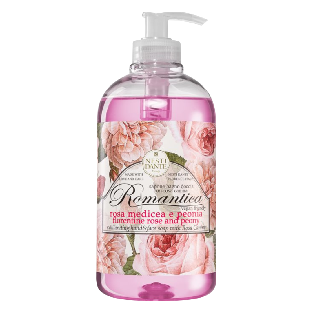Nesti Dante Romantica Florentine Rose and Peony Liquid Soap - Sense42 Beauty and Health