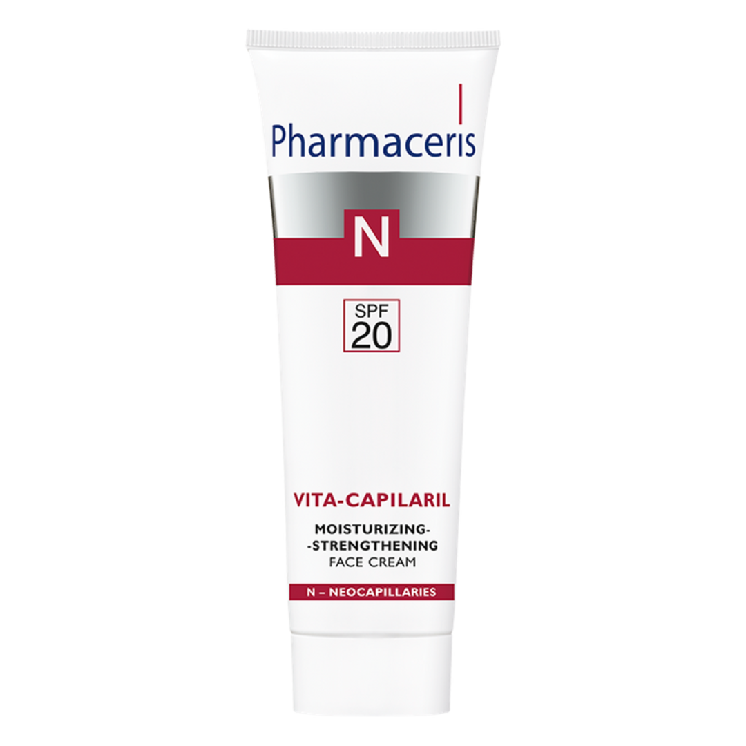 Pharmaceris N Vita-Capilaril Moisturising & Strengthening Face Cream SPF20 50ml - Sense42 Beauty and Health