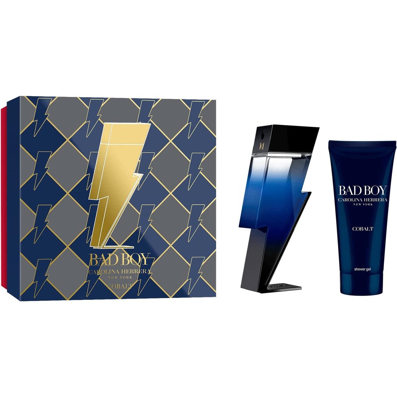 Carolina Herrera Bad Boy Cobalt Gift Set 100ml EDP + 100ml Shower Gel