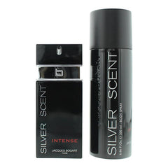 Jacques Bogart Silver Scent Intense Gift Set 100ml EDT + 200ml Body Spray