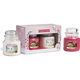 Yankee Candle Gift Set 411g Peppermint Pinwheels Candle + 411g Snow Globe Wonderland Candle