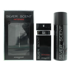 Jacques Bogart Silver Scent Intense Gift Set 100ml EDT + 200ml Body Spray