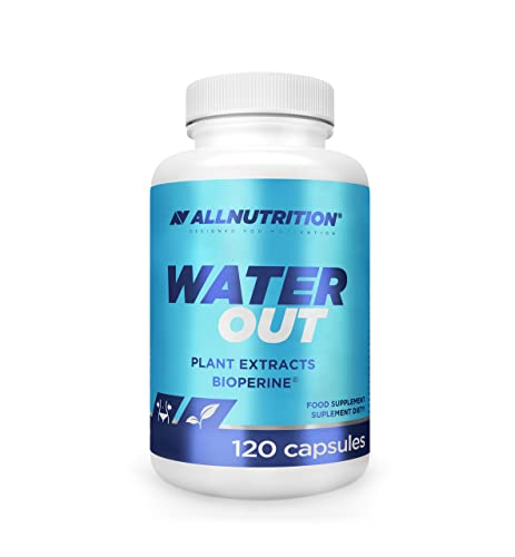 ALLNUTRITION Water Out Food Supplement to Remove Excess Water - Natural detoxification and Weight Loss with Plant extracts Bioperine 120 Capsules - Sense42 Beauty and Health