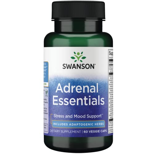 Swanson Adrenal Essentials 60 Veg Capsules - Sense42 Beauty and Health