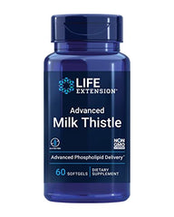 Life Extention Advanced Milk Thistle - Milk Thistle Supplement for Liver Function Support, Kidney Health & Detox - with Silymarin, Silibinins, Isosilybin A,B - Gluten-Free, Non-GMO - 60 Softgels - Sense42 Beauty and Health