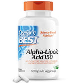 Doctor's Best Alpha-Lipoic Acid 150, Helps Support Glucose Metabolism and Regenerate Antioxidants* Non-GMO, Gluten Free, Vegan, Soy Free, 150mg, 120 Veggie Caps - Sense42 Beauty and Health