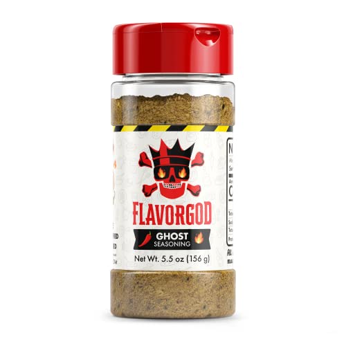 Ghost Pepper Seasoning Mix by Flavor God - Premium All Natural & Healthy Spice Blend for Grilling Chicken, Beef, Seafood, Vegetables, Eggs, Salad, Tacos, & Pizza - Kosher, Gluten-Free - Sense42 Beauty and Health