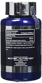 Scitec Nutrition CLA Conjugated Linoleic Acid, 800mg - 60 caps - Sense42 Beauty and Health