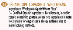 Biona Organic Spelt Wholegrain Spaghetti, 500g - Sense42 Beauty and Health