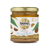 Biona Organic Crunchy Almond Butter 170g - Sense42 Beauty and Health