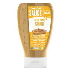 Fit Cuisine Low-Cal Sauce 425ml - Low Calorie, Gluten Free, No Added Sugar, 0 Fat, Keto, Vegan. for Dipping, Dressing, Cooking, Marinading. Gym & Fitness, Weight Loss, LowCarb Diet (Chip Shop Curry) - Sense42 Beauty and Health