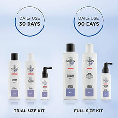Nioxin 3 Part System No.5 Gift Set 3 Pieces - Chemically Treated Hair with Light Thinning (1 x 150ml Cleanser Shampoo 1 x 150ml Scalp Therapy Revitalising Conditioner 1 x 50ml Scalp and Hair Treatment) - Sense42 Beauty and Health