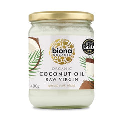Biona Organic Coconut Virgin Oil Raw 400g - Sense42 Beauty and Health