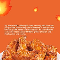 Flavor God Seasonings, Gluten Free, Low Sodium, Paleo, Vegan, Honey BBQ Seasoning, 5 oz - Sense42 Beauty and Health