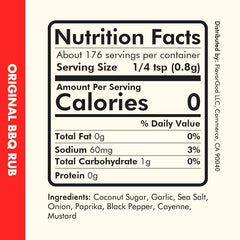 Original BBQ Rub Mix by Flavor God - Premium All Natural & Healthy Spice Blend for Grilling Chicken, Wings, Beef, Pork, Bacon, Eggs, Seafood, Vegetables, Salad, Tacos, Pizza - Kosher - Sense42 Beauty and Health
