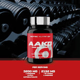 Scitec Nutrition AAKG - Advanced Formula with 3200 mg L-Arginine Alpha-Ketoglutarate - Pre-Workout Capsules for Athletes - 100 Capsules - Sense42 Beauty and Health