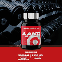 Scitec Nutrition AAKG - Advanced Formula with 3200 mg L-Arginine Alpha-Ketoglutarate - Pre-Workout Capsules for Athletes - 100 Capsules - Sense42 Beauty and Health
