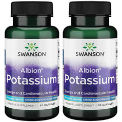 Swanson Albion Complexed Potassium 99 Milligrams 90 Capsules - 2 Pack - Sense42 Beauty and Health