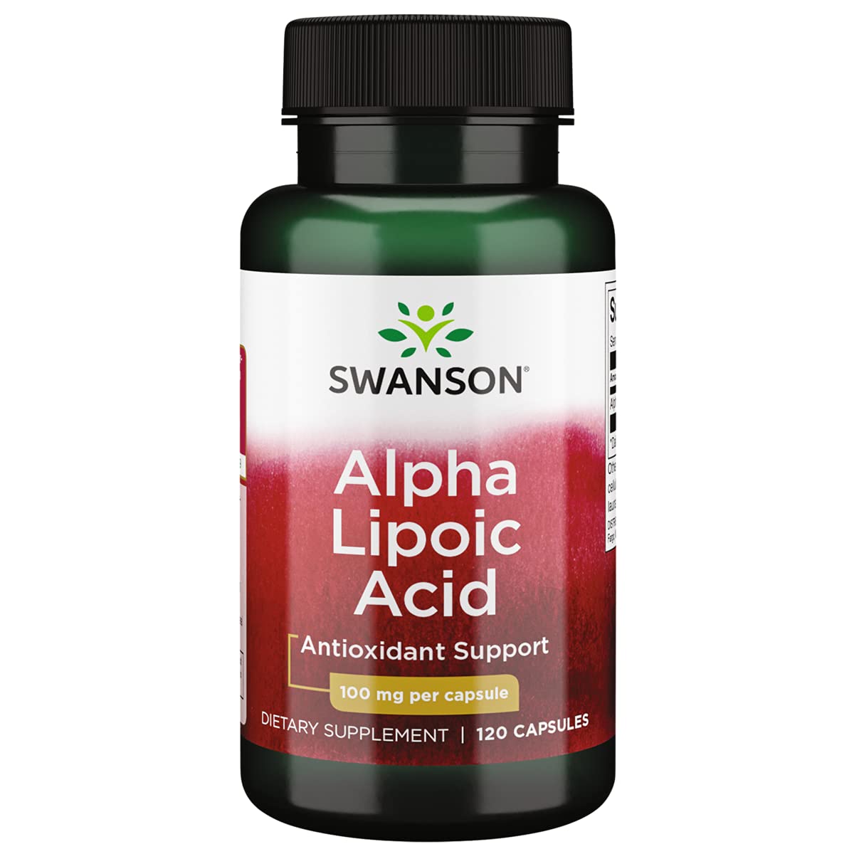 Swanson Alpha Lipoic Acid - Natural Supplement Supporting Healthy Blood Pressure Levels Already Within a Normal Range - Promotes Carbohydrate Metabolism - (120 Capsules, 100mg Each) - Sense42 Beauty and Health