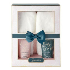 Style & Grace Signature Fluffy Slipper Gift Set 150ml Body Wash + 150ml Body Lotion + Slippers