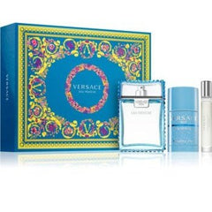 Versace Man Eau Fraiche Gift Set 100ml EDT + 75ml Deodorant Stick + 10ml EDT