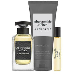 Abercrombie & Fitch Authentic Man Gift Set 100ml EDT + 200ml Hair & Body Wash + 15ml EDT