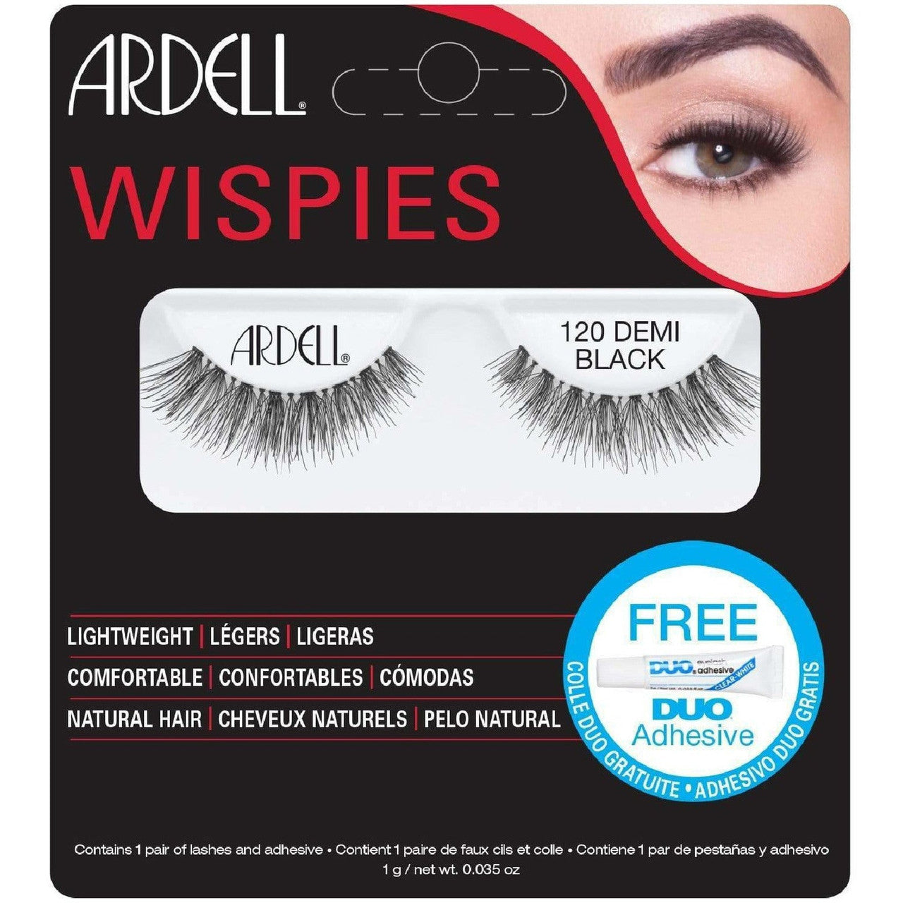 Ardell Wispies False Eyelashes - 120 Demi Black