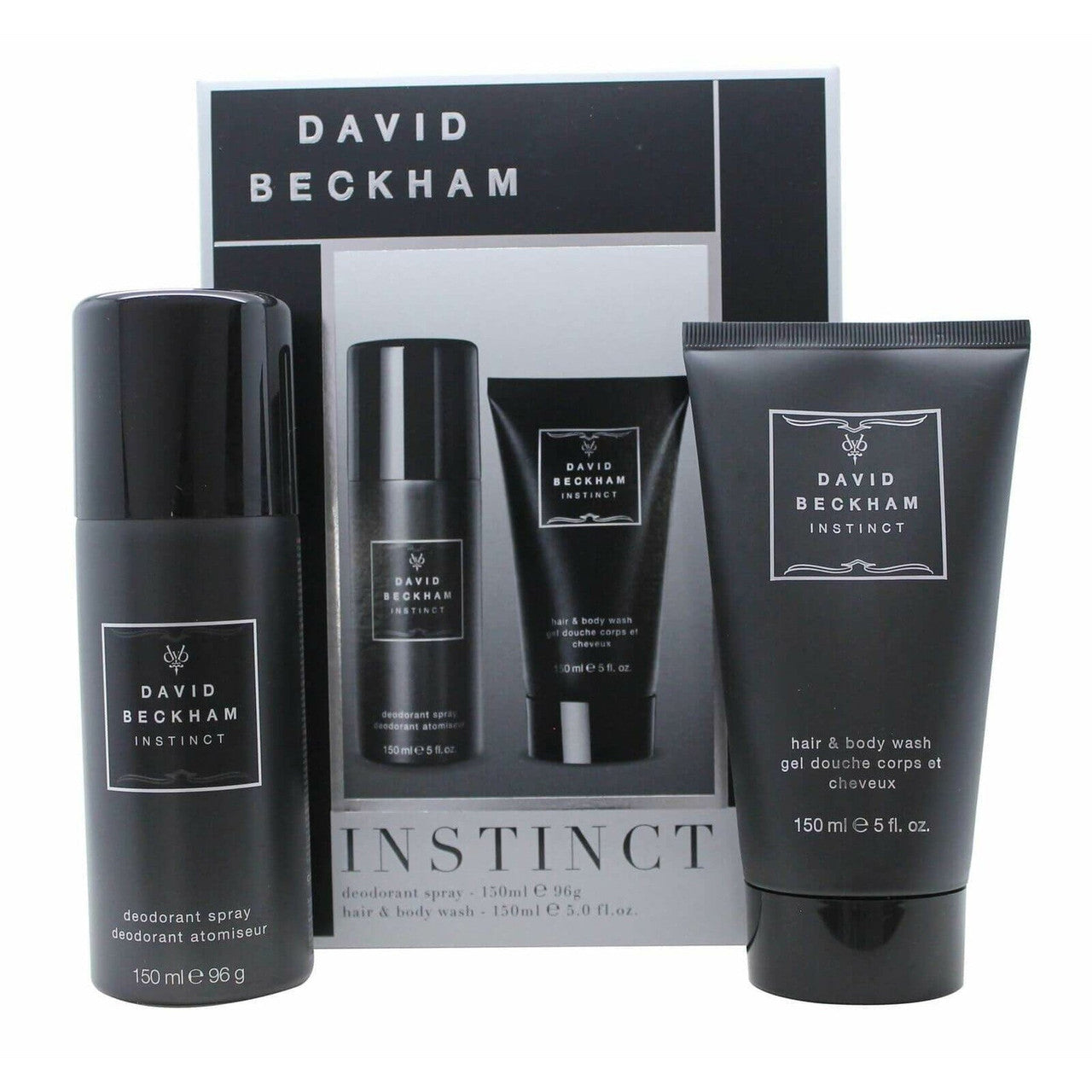 David Beckham Instinct Gift Set 150ml Deodorant Spray + 150ml Shower Gel