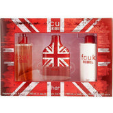 FCUK Rebel For Her Gift Set 100ml EDT + 250ml Body Lotion + 250ml Fragrance Mist