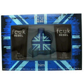 FCUK Rebel For Him Gift Set 100ml EDT + 200ml Shower Gel + 200ml Aftershave Balm