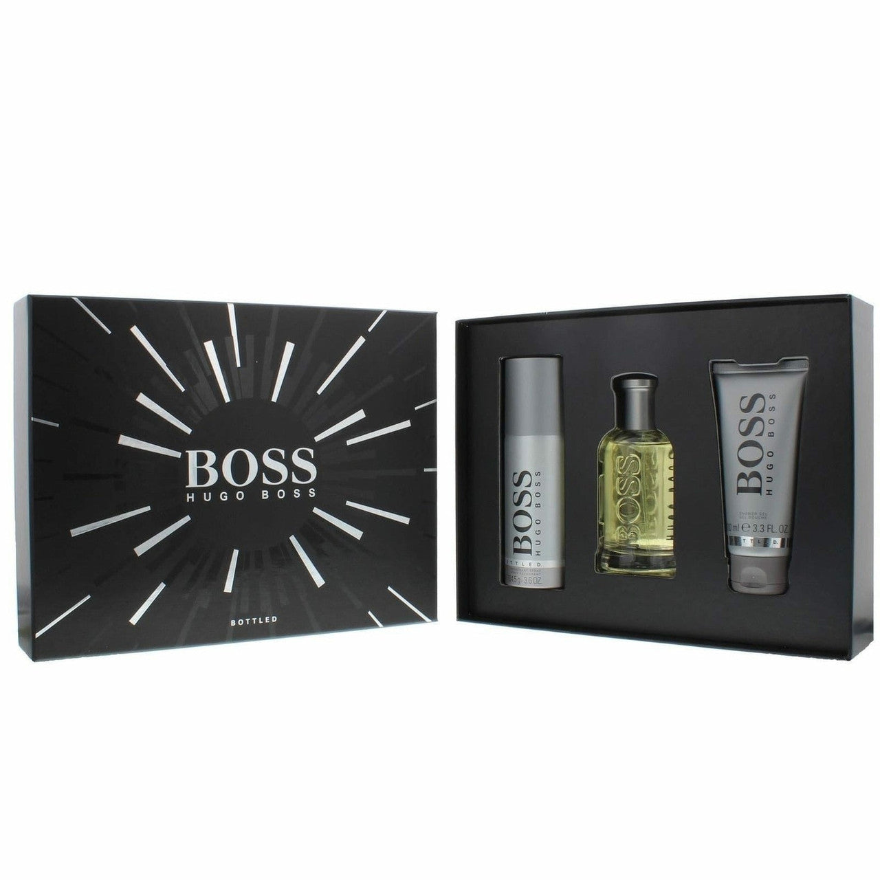 Hugo Boss Boss Bottled Gift Set 100ml EDT + 100ml Shower Gel + 150ml Deodorant Spray