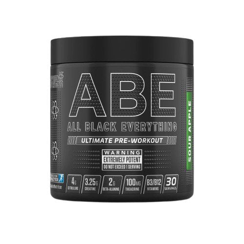 Applied Nutrition ABE - All Black Everything Sour Apple (EAN 634158661693) - 315g - Sense42 Beauty and Health