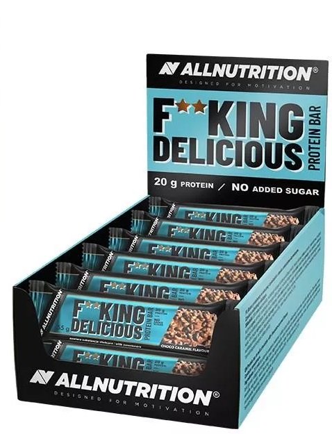 Fitking Delicious Protein Bar, Choco Caramel - 15 x 55g - Sense42 Beauty and Health
